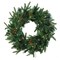 24-Inch Pre-Lit Christmas Wreath with Timer LED Lights - Festive and Convenient Holiday Decor